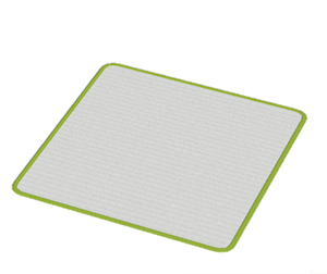 Lime Large square rug