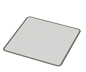 Black Large square rug