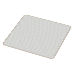 White Large square rug