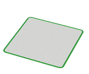 Green Large square rug