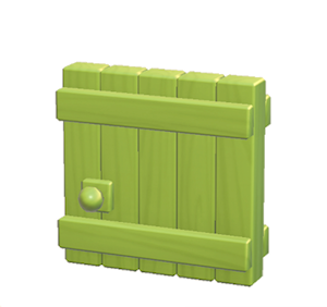 Lime Large wooden door