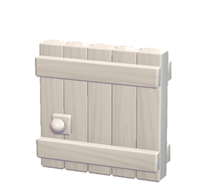 White Large wooden door