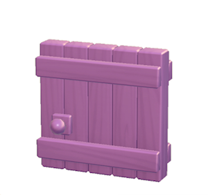 Purple Large wooden door