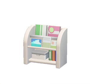 White Magazine rack