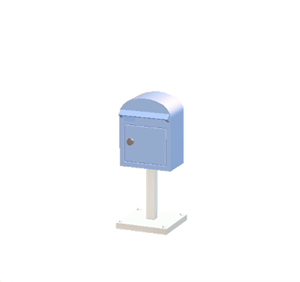 Cyan Mailbox