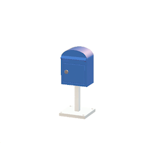 Navy Mailbox