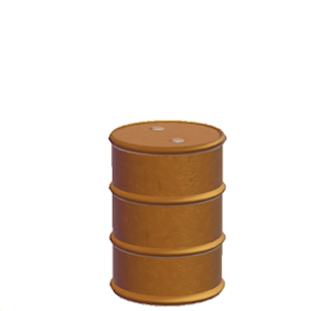 Brown Metal drum