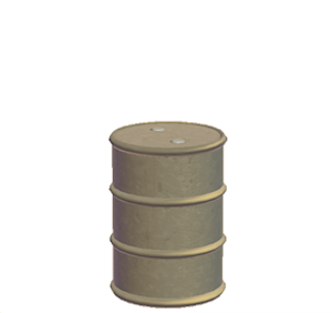 Beige Metal drum
