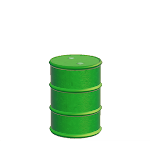 Green Metal drum