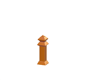 Orange Metal fencing