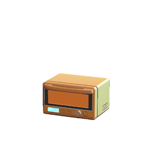 Brown Microwave oven