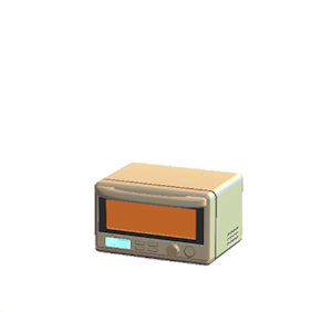 Beige Microwave oven