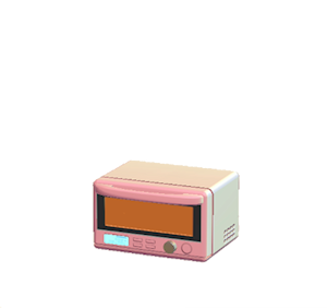 Pink Microwave oven