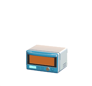 Blue Microwave oven