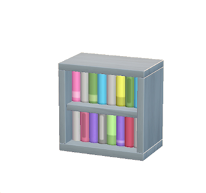 Gray Mini bookcase