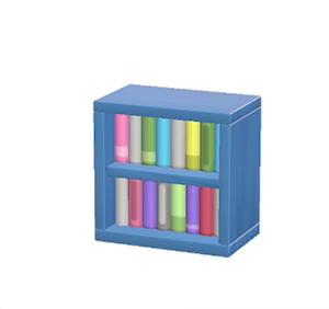 Blue Mini bookcase