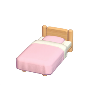 Pink Mini plain bed