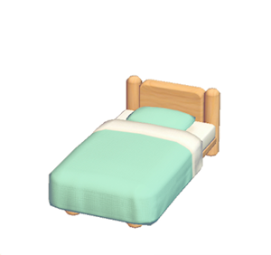 Aquamarine Mini plain bed