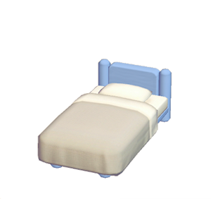 Navy Mini plain bed