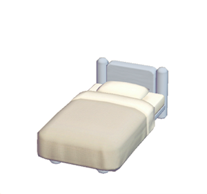 Gray Mini plain bed