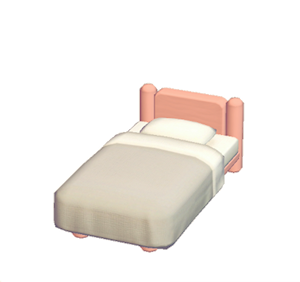 Red Mini plain bed