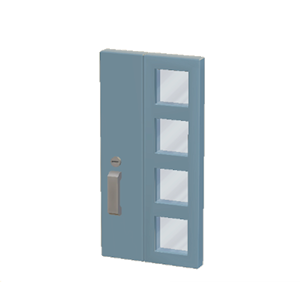 Cyan Modern door