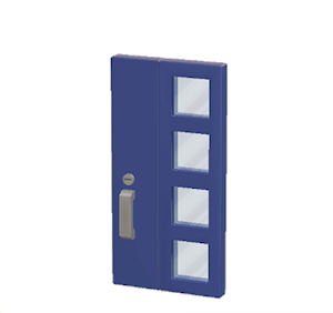 Navy Modern door