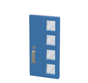 Blue Modern door