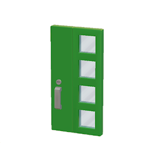 Green Modern door