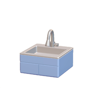 Cyan Modern sink