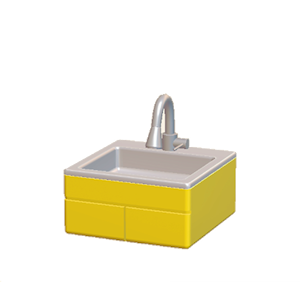 Yellow Modern sink