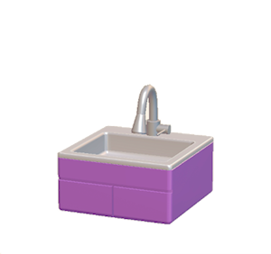 Purple Modern sink