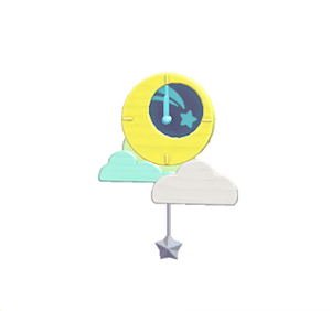 Gray Moon clock