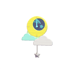 White Moon clock