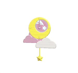 Rose Moon clock