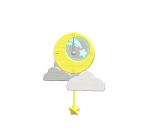 White Moon clock