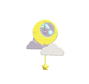 Purple Moon clock