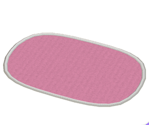 Rose Oblong rug