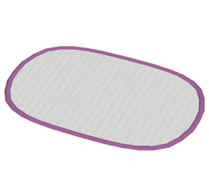 Purple Oblong rug