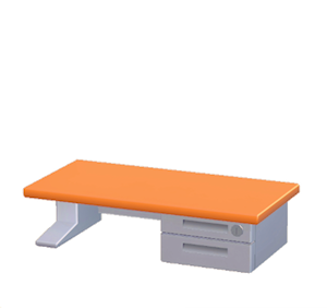 Orange Office desk
