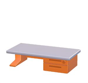 Orange Office desk