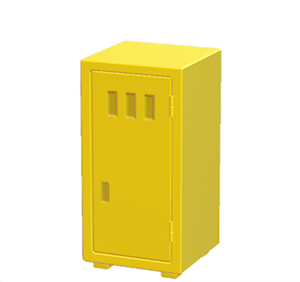 Yellow Office locker