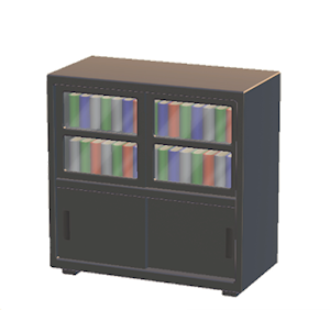 Black Office shelf