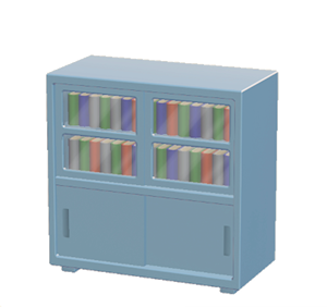 Gray Office shelf
