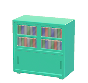 Aquamarine Office shelf