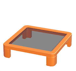 Orange Office table