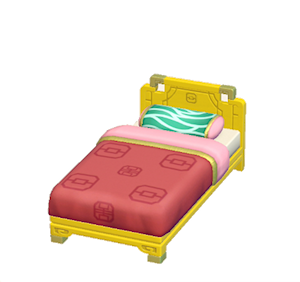 Yellow Ornate bed