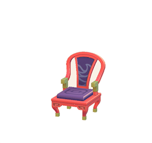 Plum Ornate chair