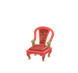 Red Ornate chair