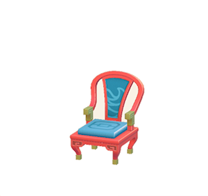 Blue Ornate chair